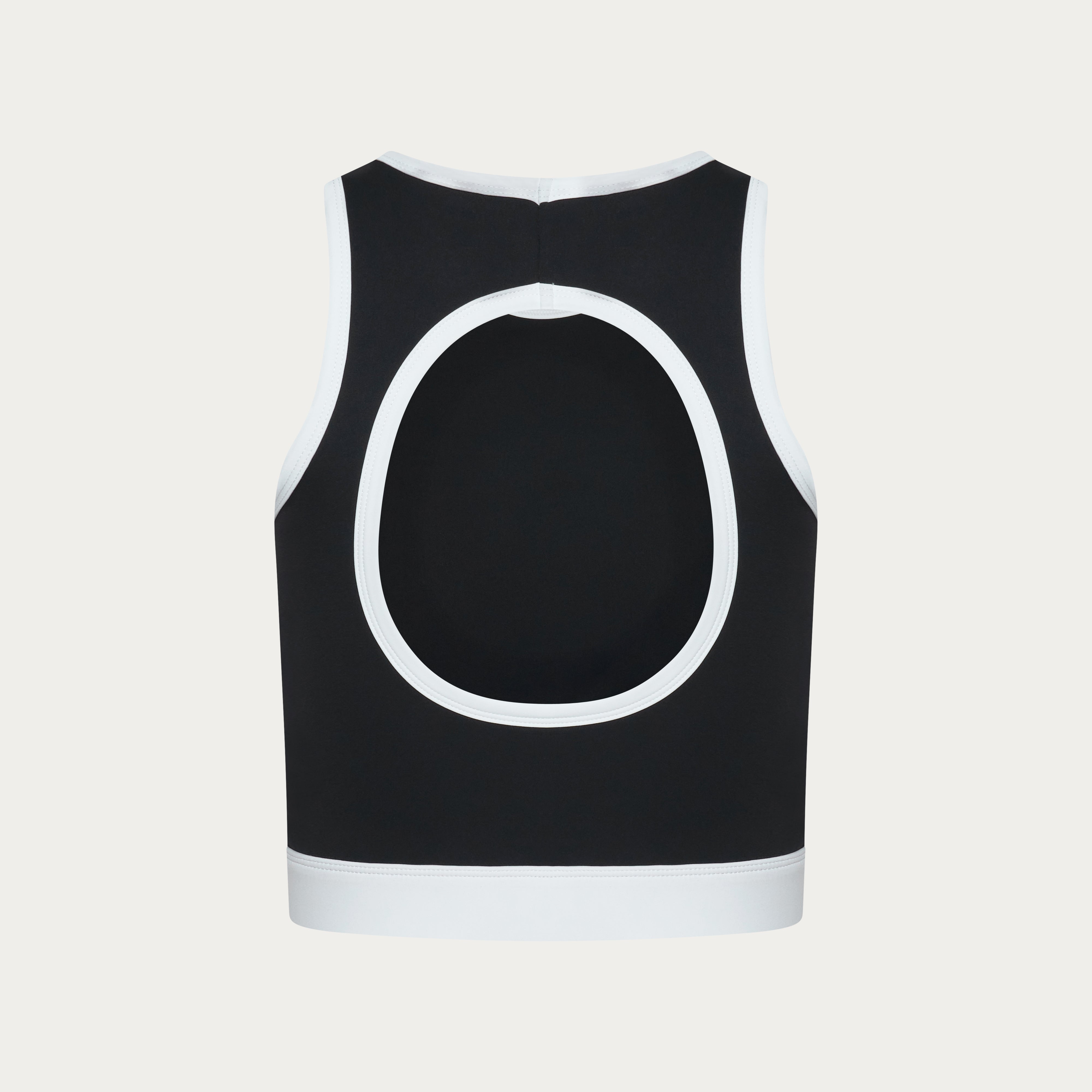 Ace Cropped Vest - Black/White (PRE ORDER)