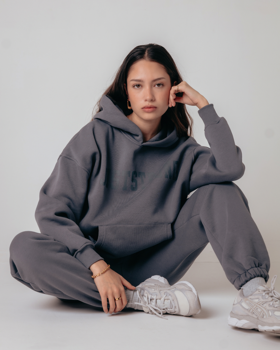 ESSENTIALS パーカー ダークグレー Essentials Oversized Hoodie - Graphite