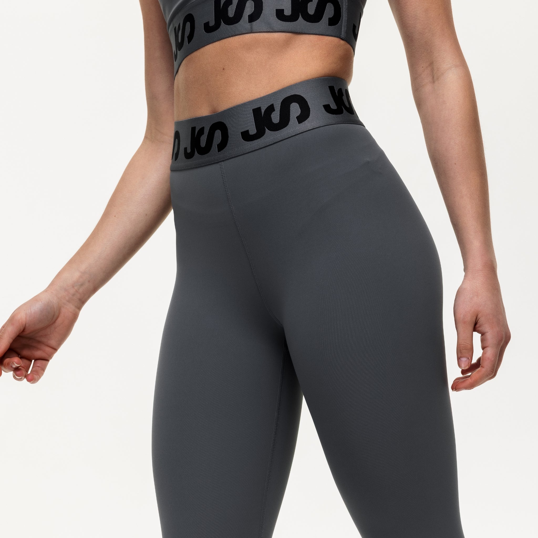 7/8 Workout Leggings - Slate/Black