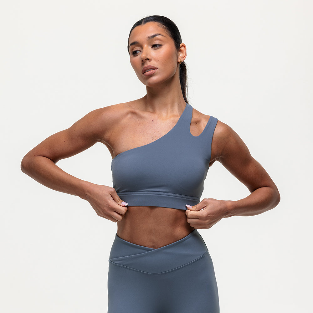 Asana Medium Support Bra - Graphite