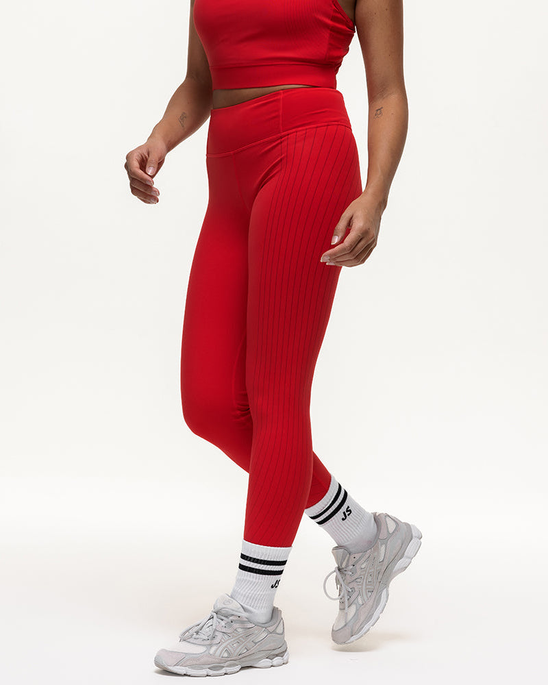 Agility Workout Leggings - Ruby Red