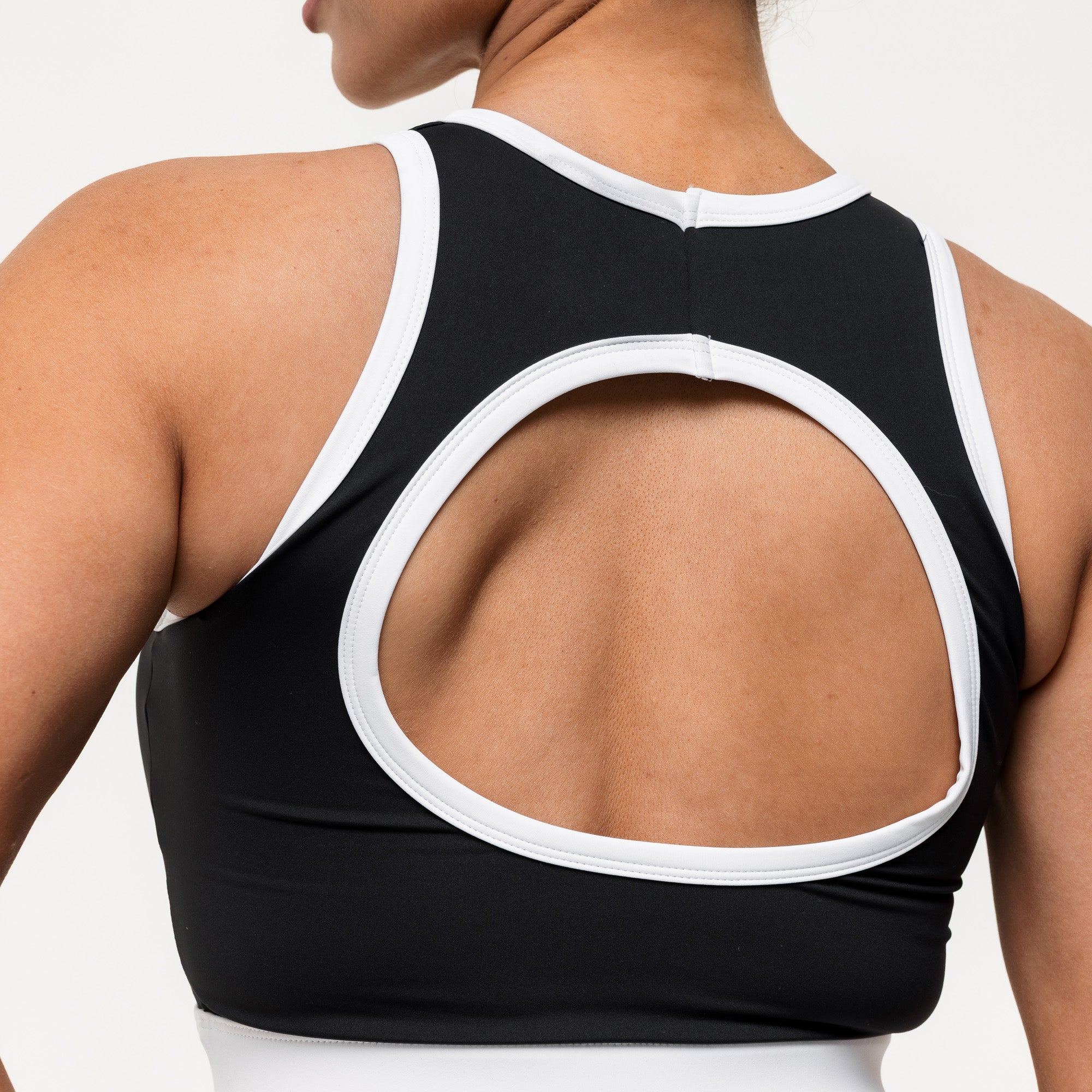 Ace Cropped Vest - Black/White (PRE ORDER)