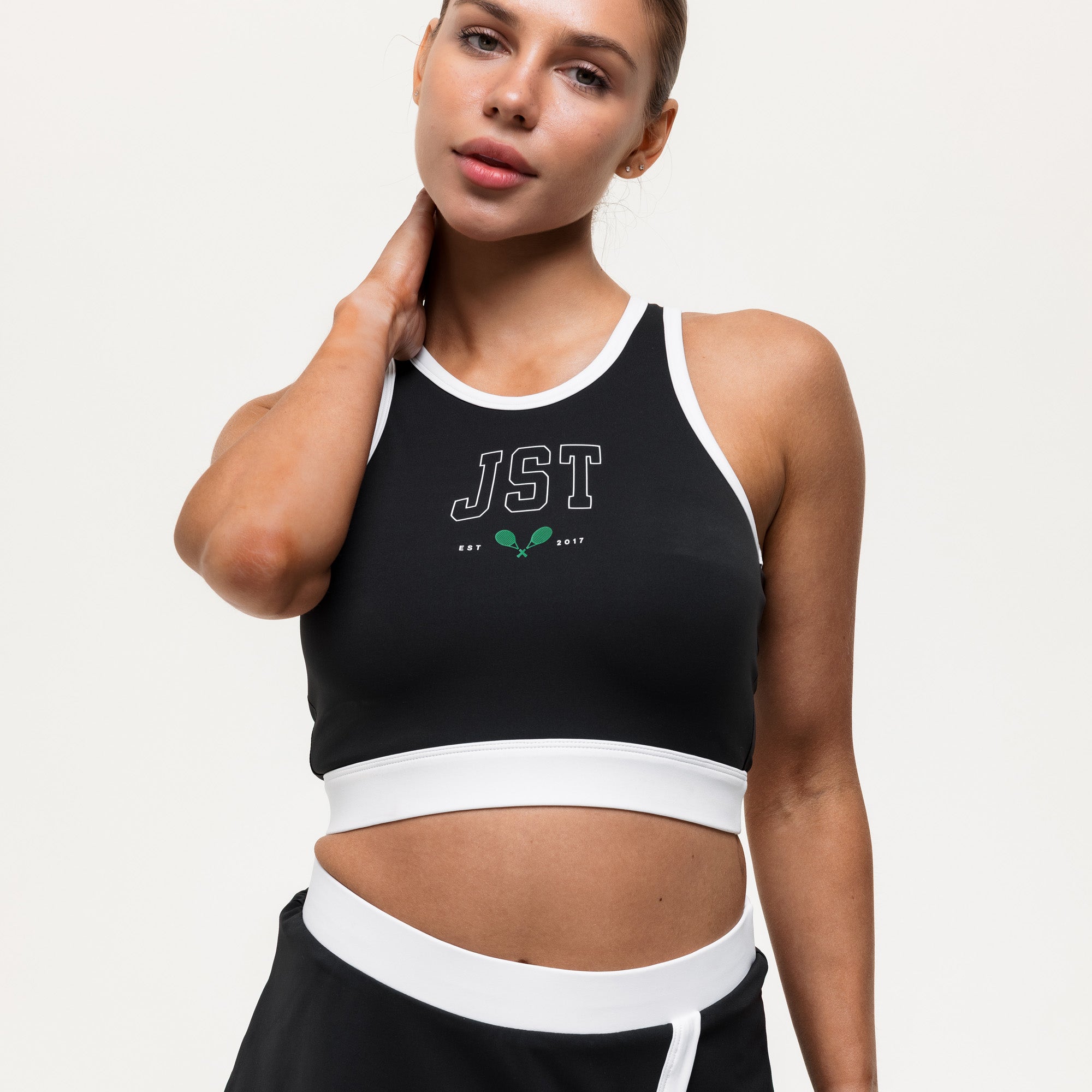 Ace Cropped Vest - Black/White (PRE ORDER)