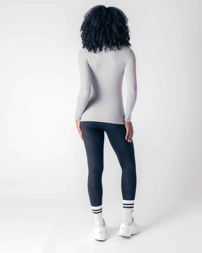 Long Sleeve Workout Tee - Shadow Grey