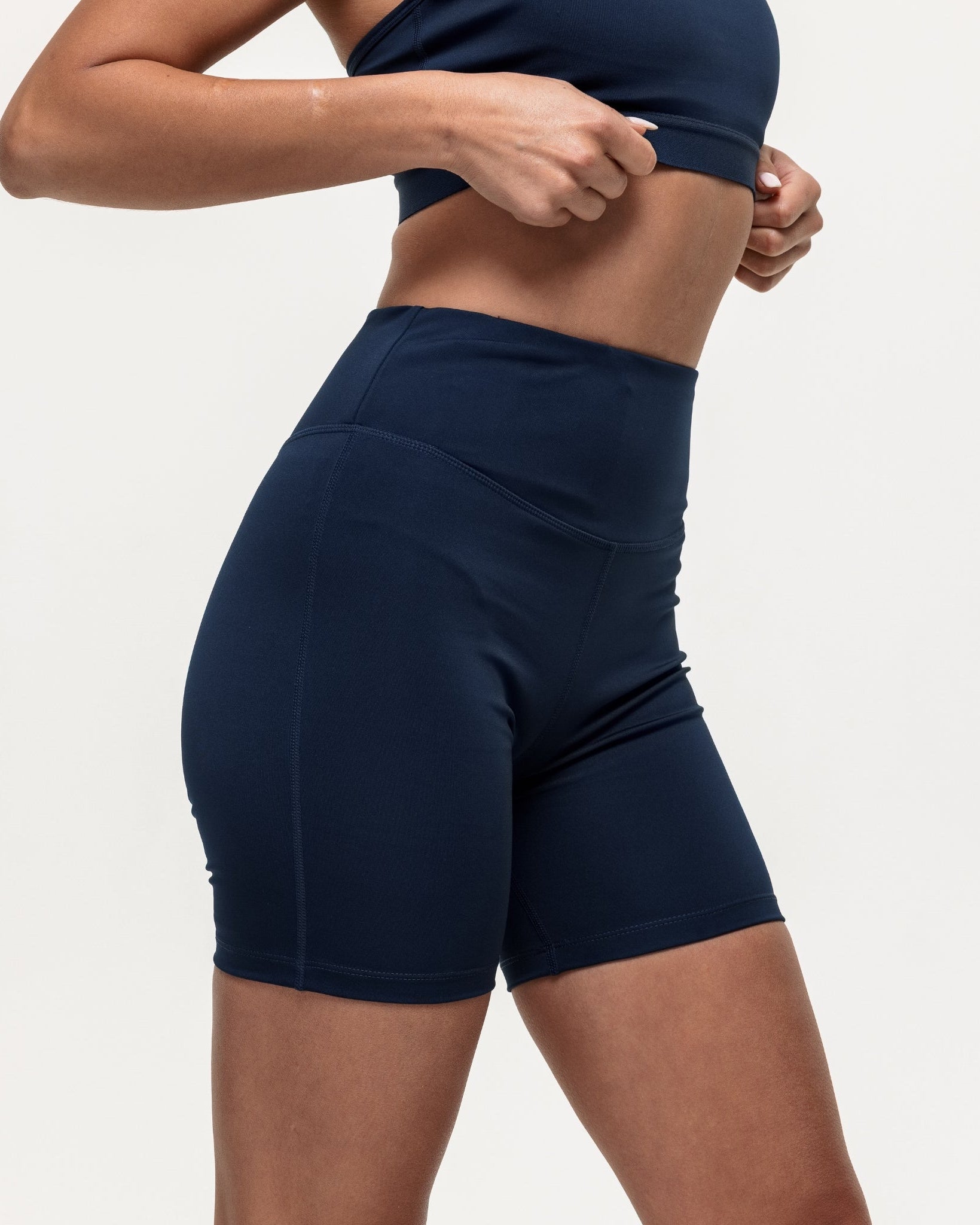 Motion High Rise Biker Shorts - Navy