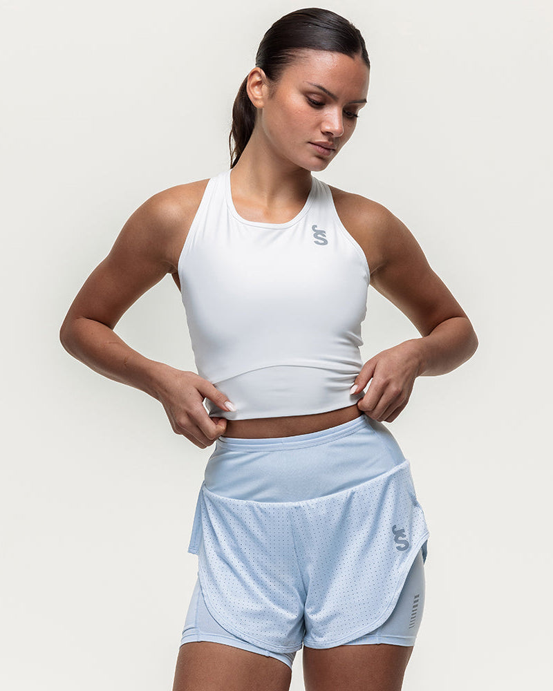Run Mesh 2-in-1 Short - Ice Blue