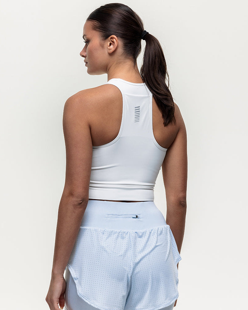 Swift Crop Run Vest - Optic White