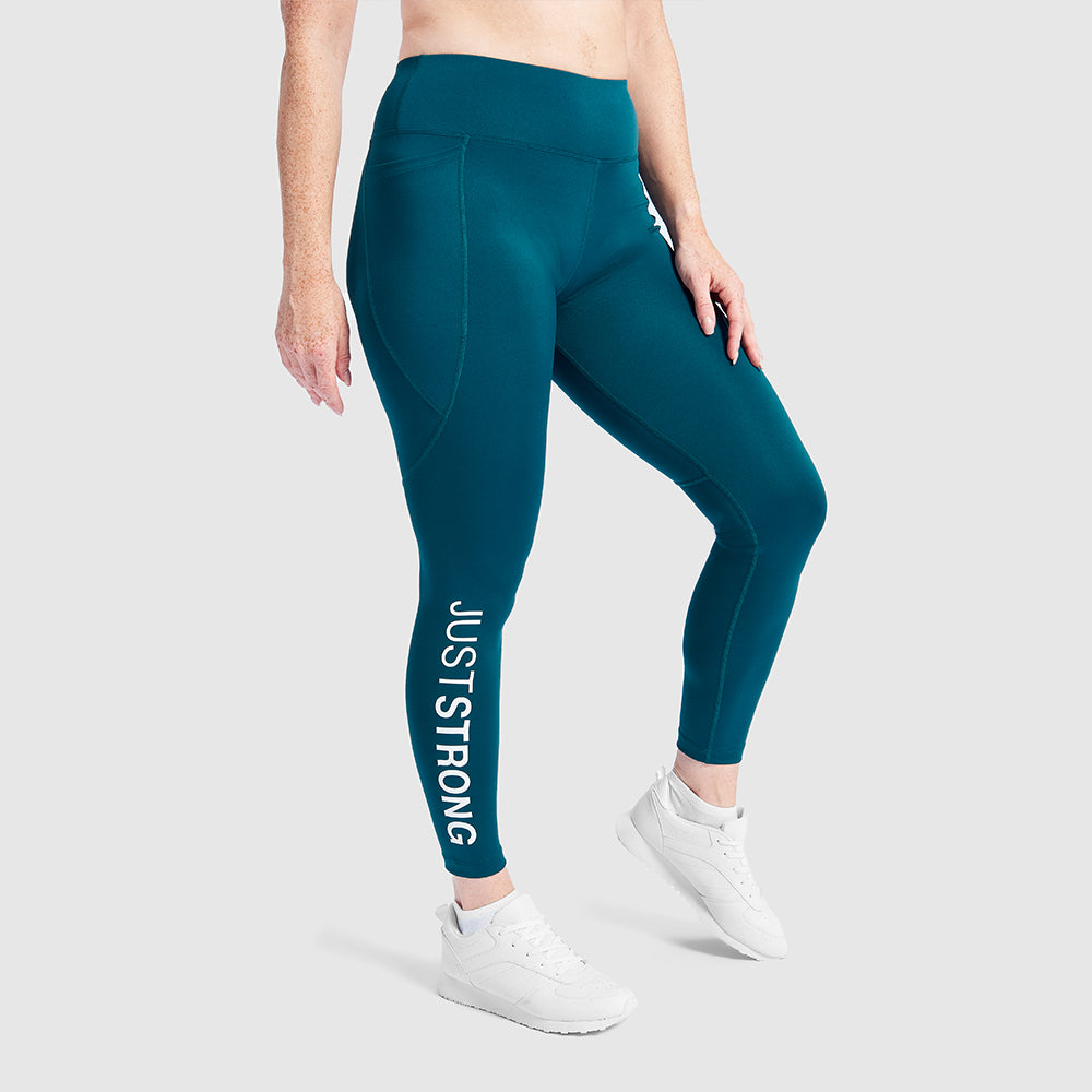 Turquoise Motion Leggings - Main Image
