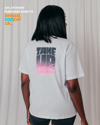 Take Up Space Boyfriend Tee - White