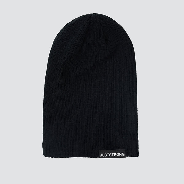 Jet Black Slouch Beanie