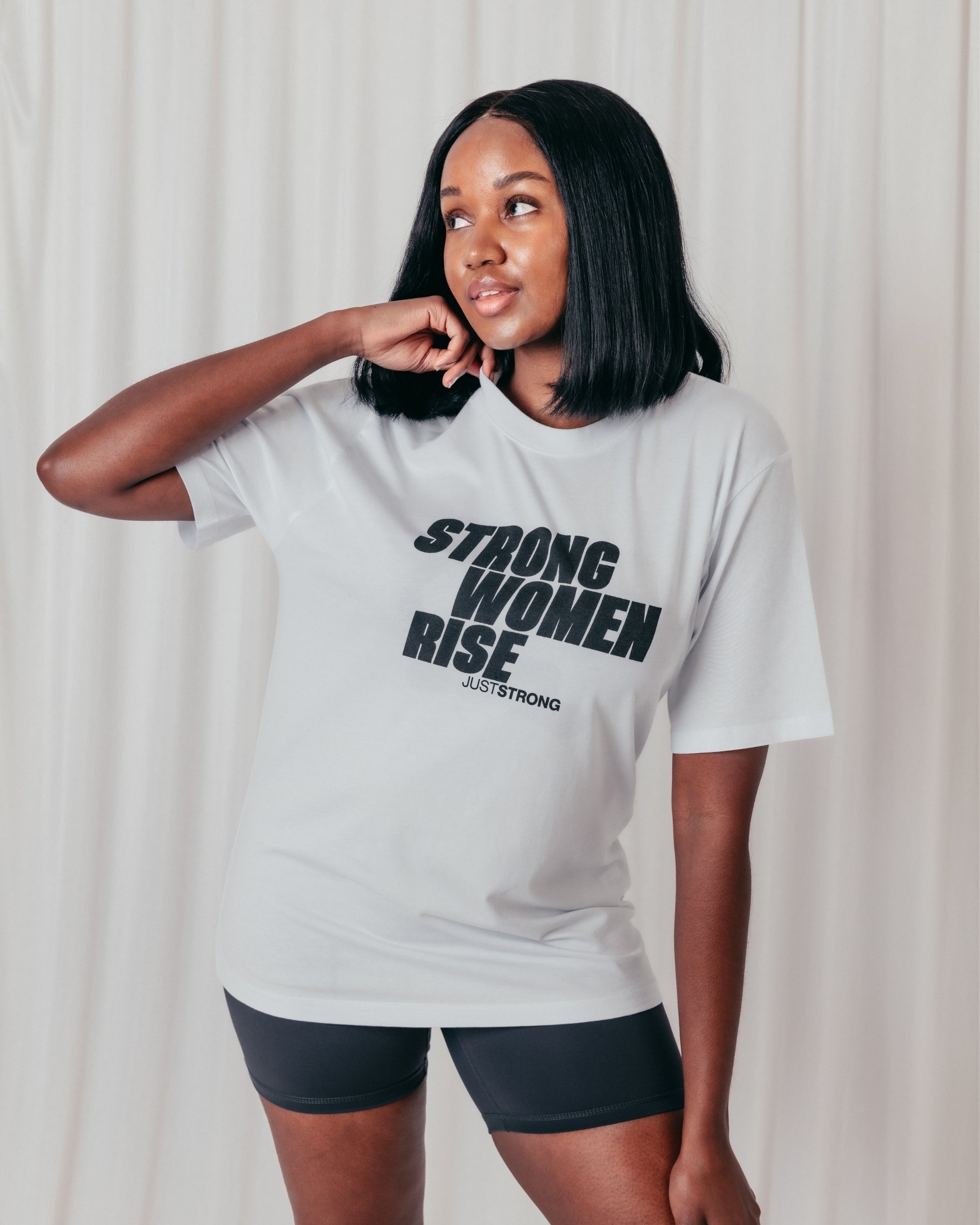 Rise Boyfriend Tee - White