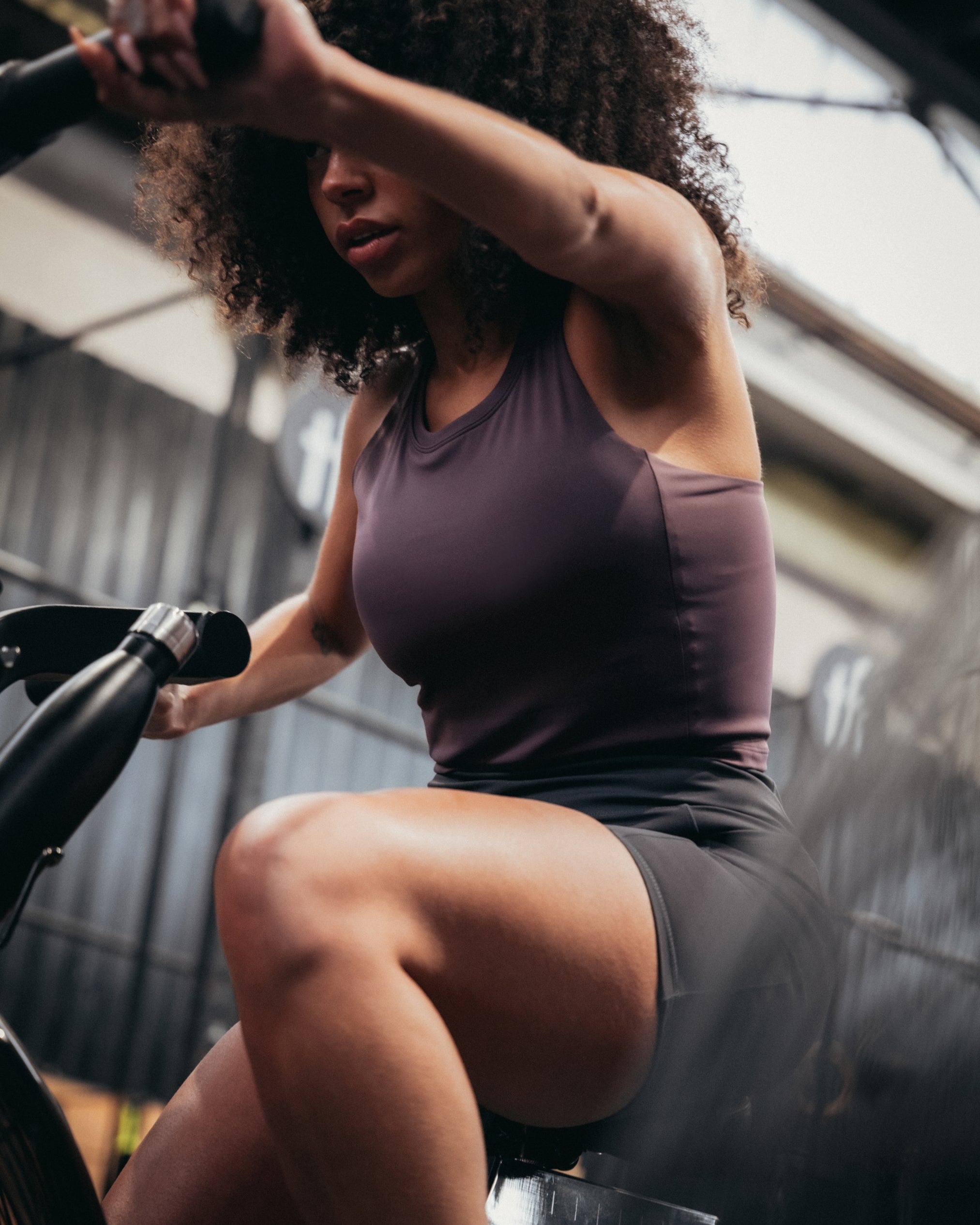 Training Crop Tank - Burgundy