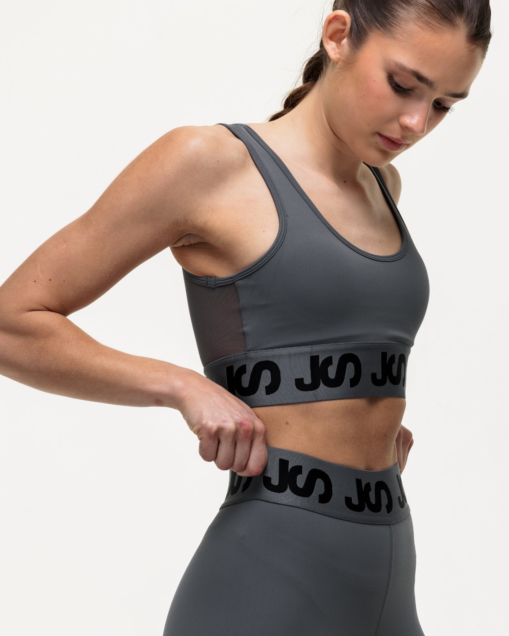 Airflow Medium Support Bra - Slate/Black