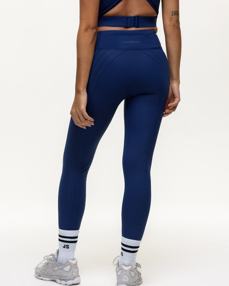 Agility Workout Leggings - True Navy