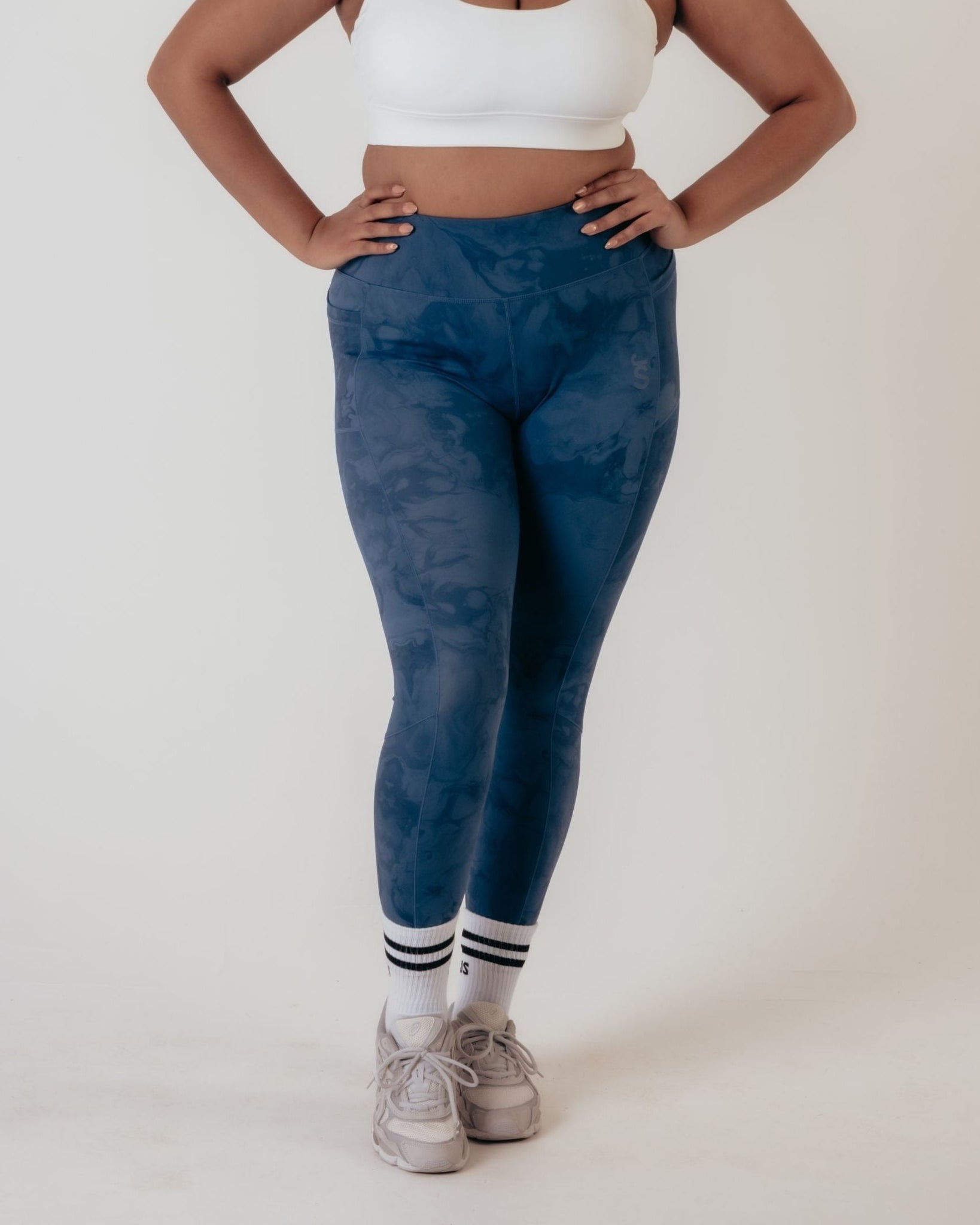 Power 7/8 Training Leggings - Indigo Marble