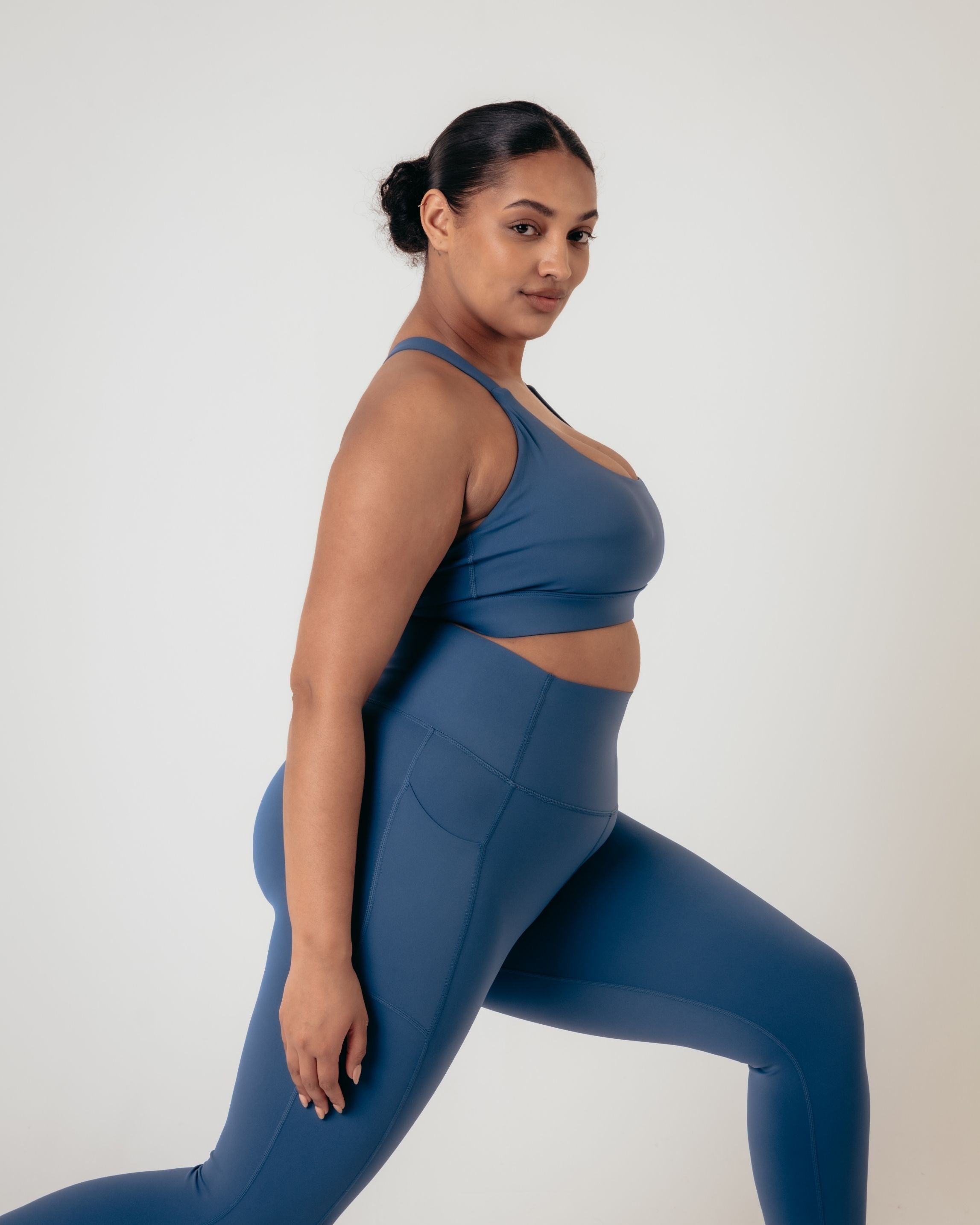 Sculpt 7/8 High Rise Training Leggings - Indigo