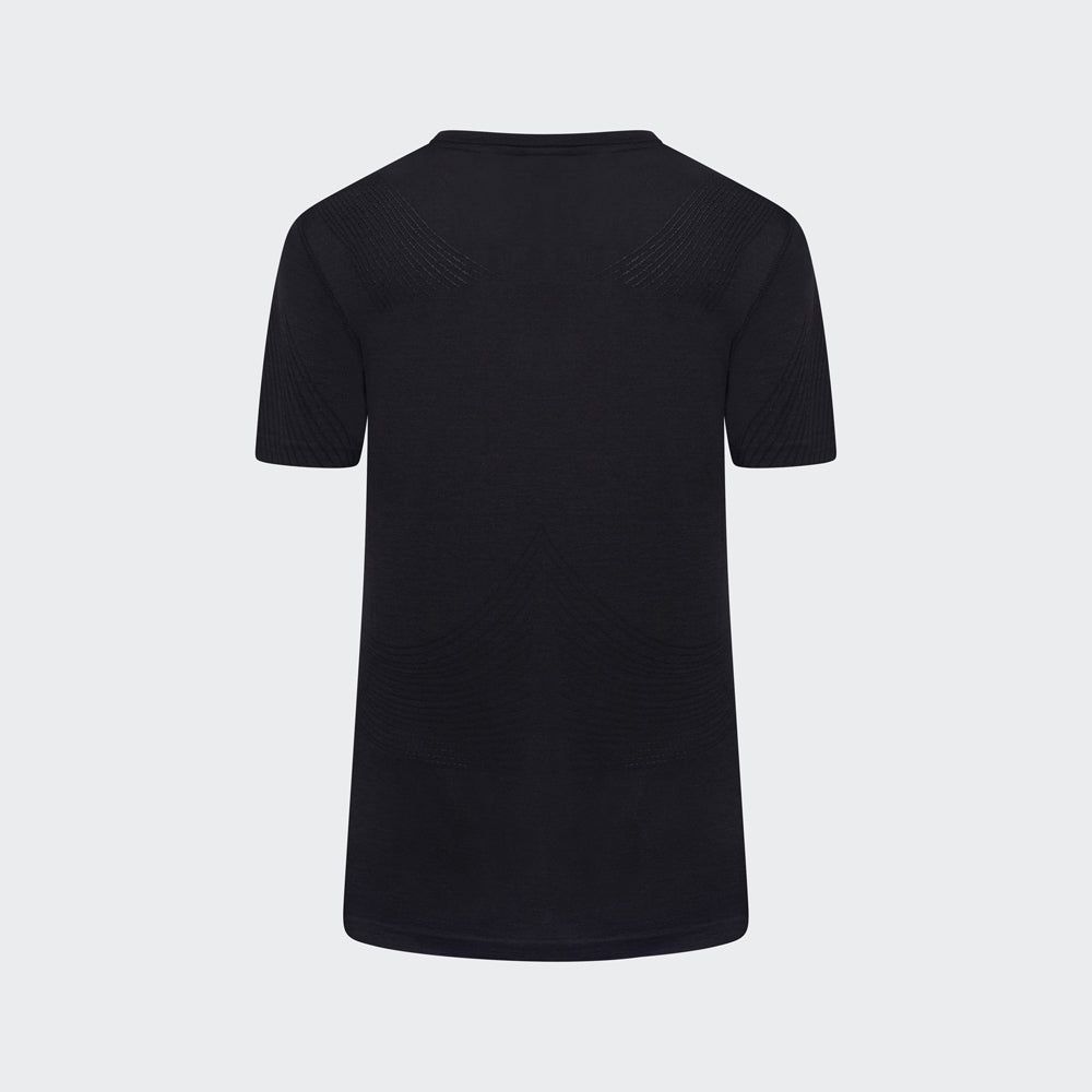 Laser Seamless Workout Tee - Black Onyx