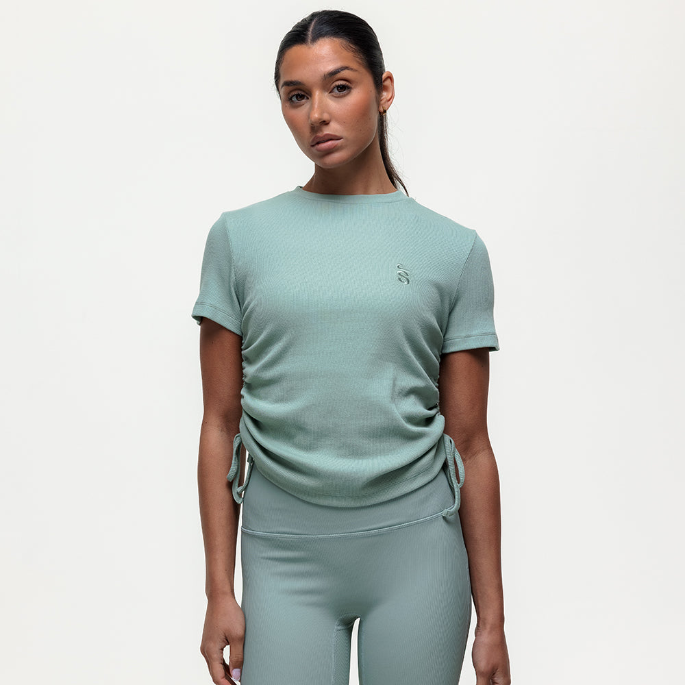 Shanti Rushed Tee - Seamoss