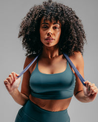 Strappy Tank Bra - Teal