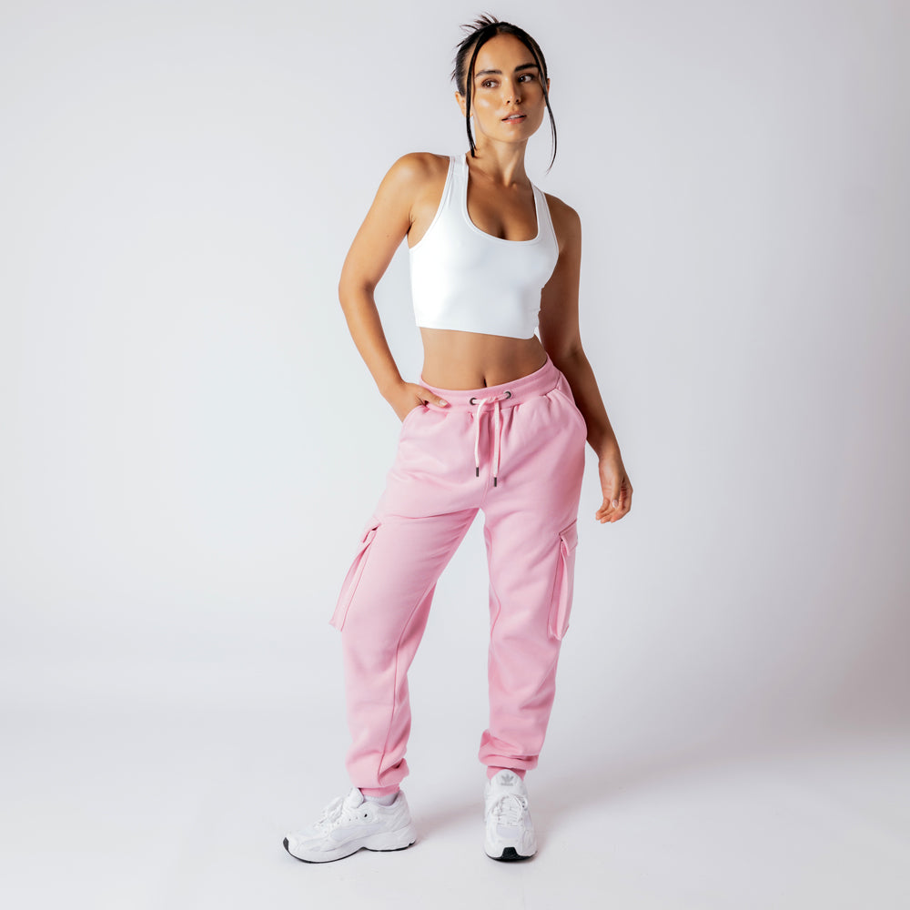 Cargo Joggers - Bubblegum Pink