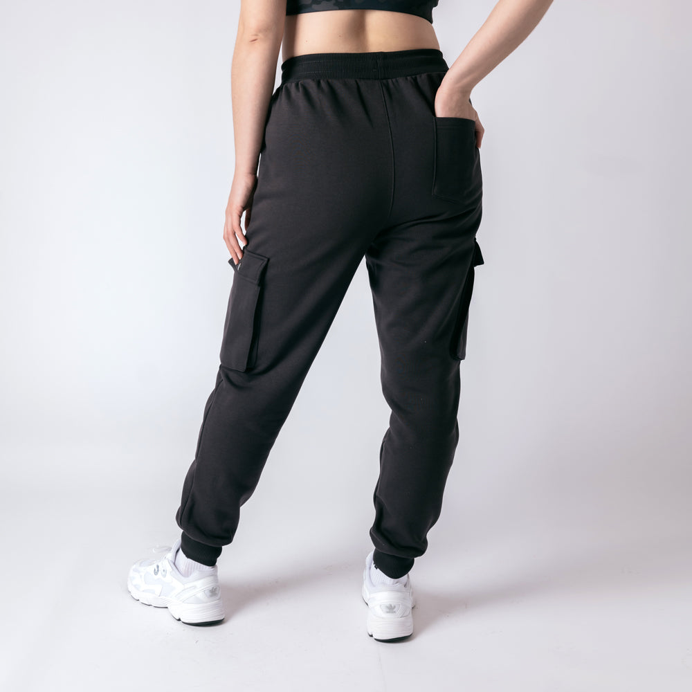 Cargo Joggers - Washed Black