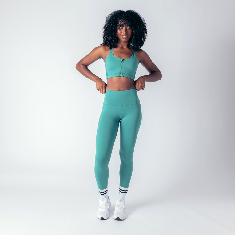 High Rise Genesis Leggings - Emerald Green