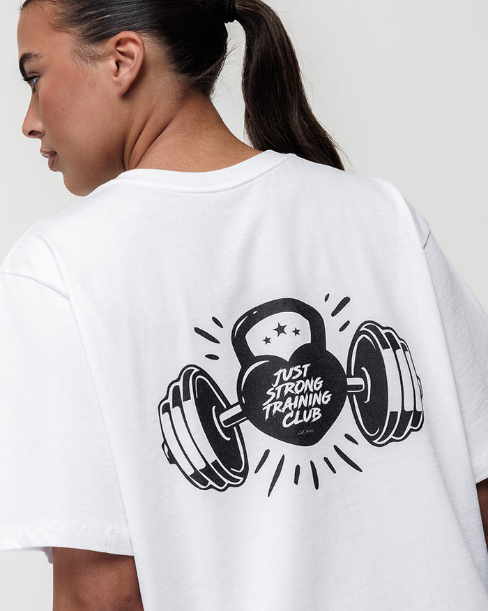 Motion Boyfriend Graphic Club Tee - White