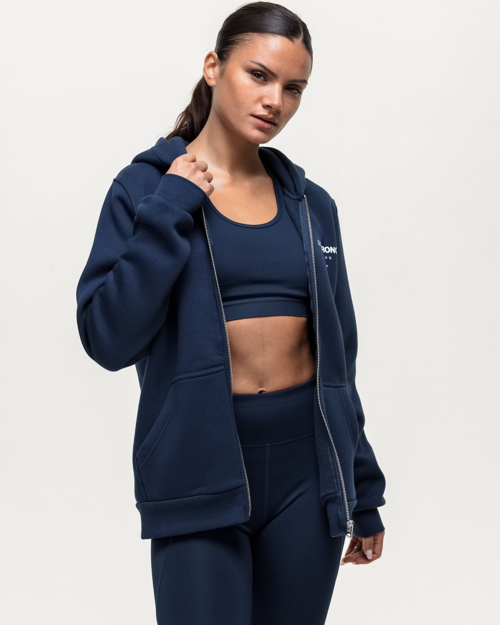 Training Essentials Motion Zip Hoodie - Navy