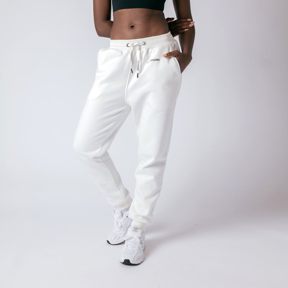 Slim Joggers - Ivory White