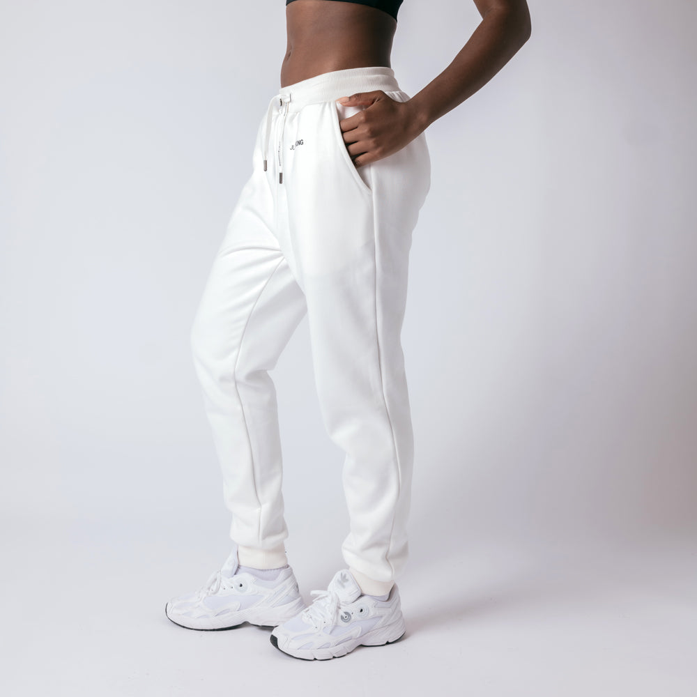 Slim Joggers - Ivory White