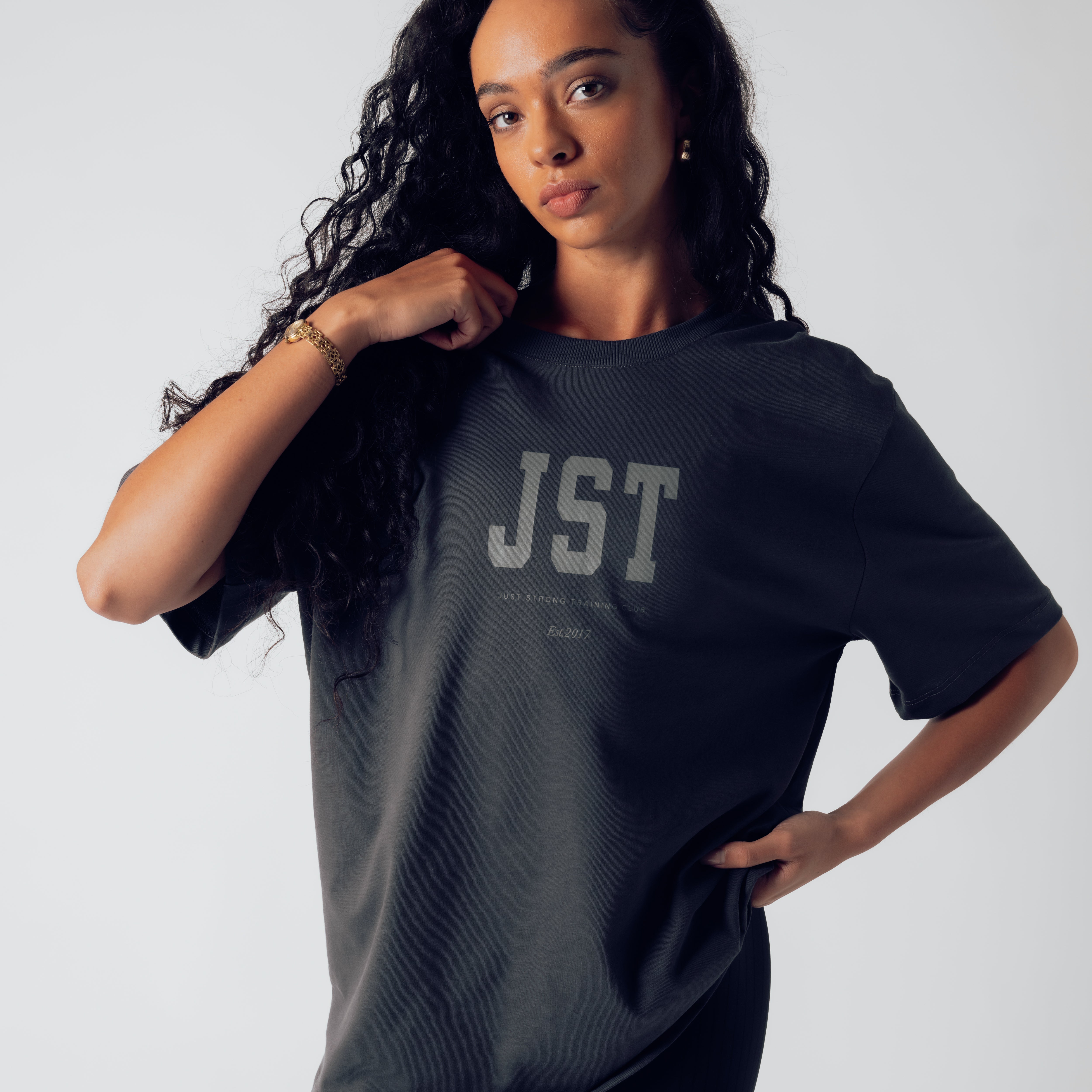 Training Club Oversized Tee - Washed Black