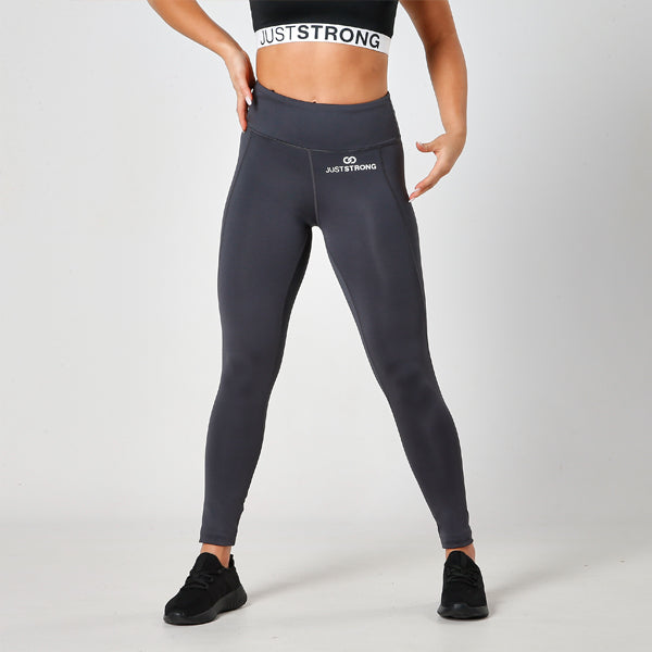 Charcoal Just Strong Leggings