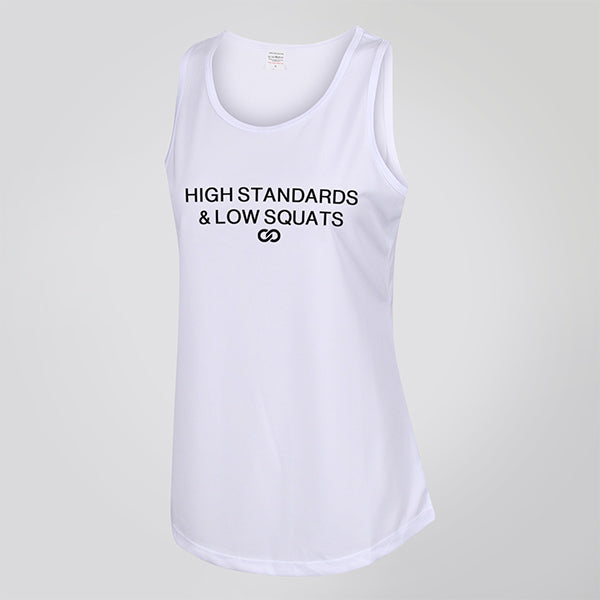 High Standards & Low Squats Artic White Tank