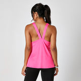Hot Pink Just Strong Racerback Tank
