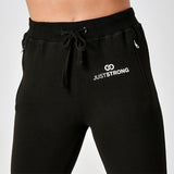 Jet Black Just Strong Joggers