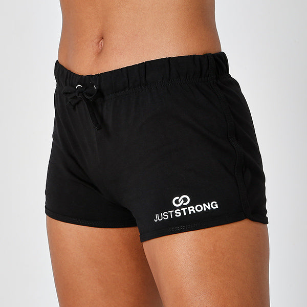 Black Just Strong Track Shorts