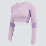 Light Pink / Purple Seamless Panelled Long Sleeve