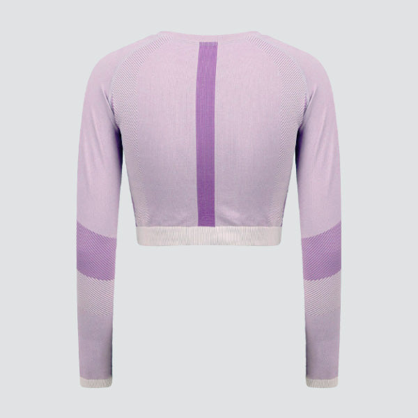 Light Pink / Purple Seamless Panelled Long Sleeve