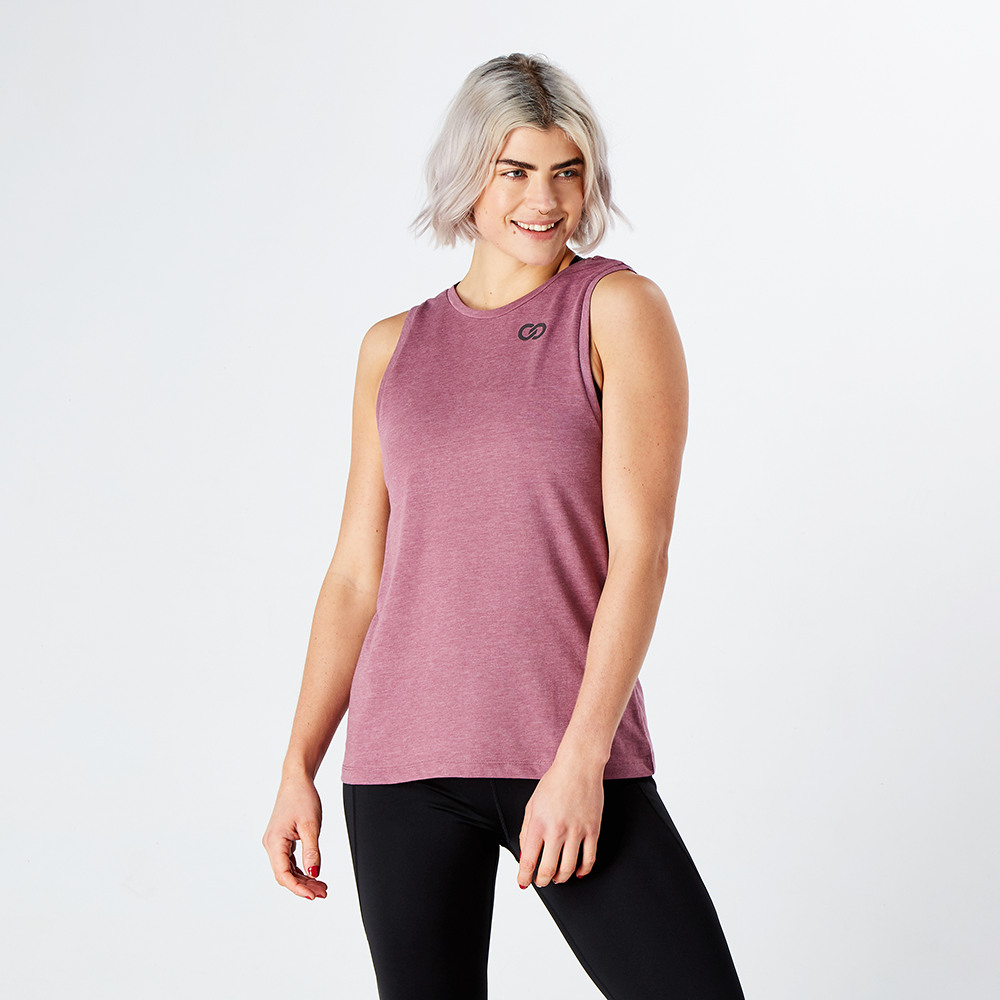 Damson Marl Athletic Lift Your Game Tank