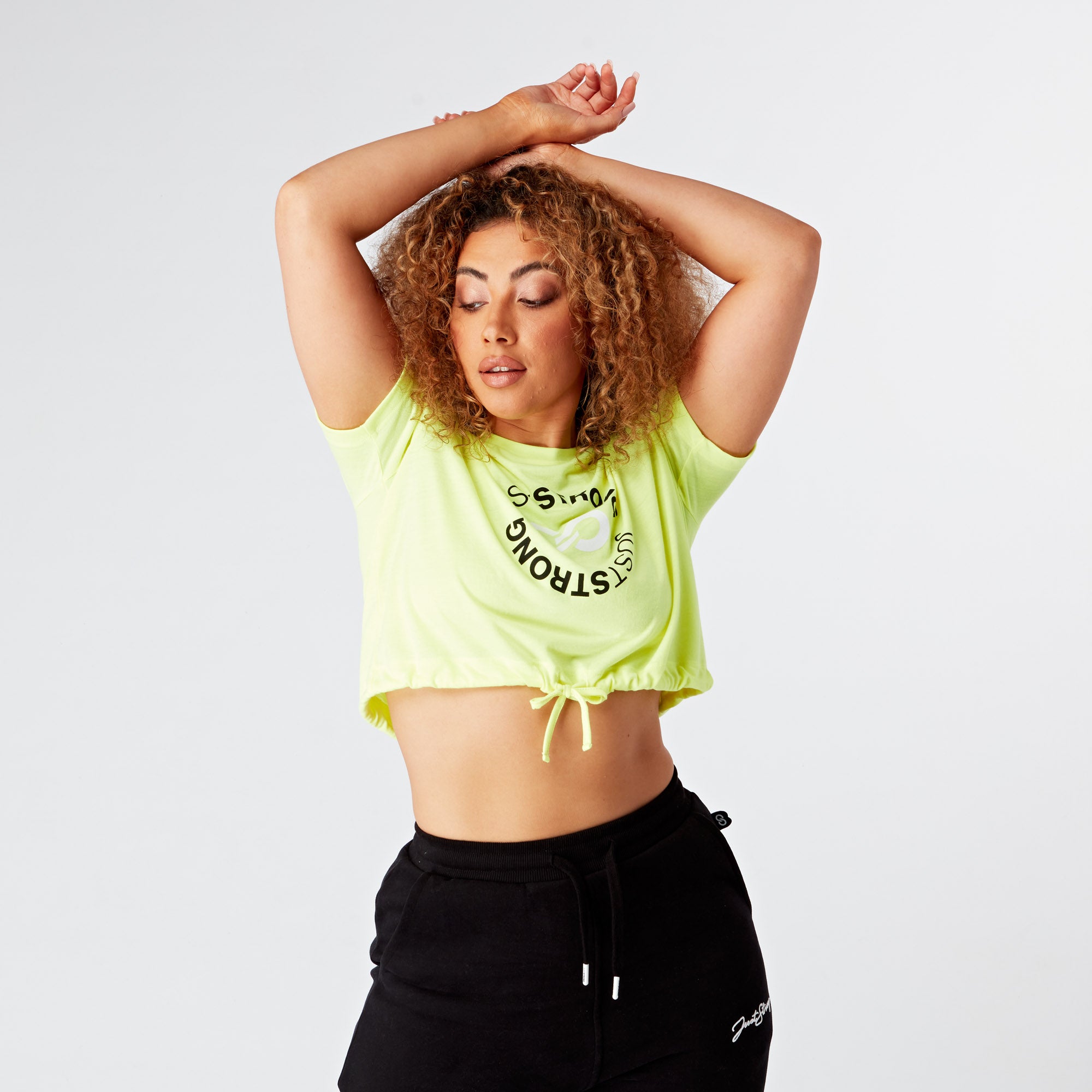 Electric Cropped Stamp Graphic Tee
