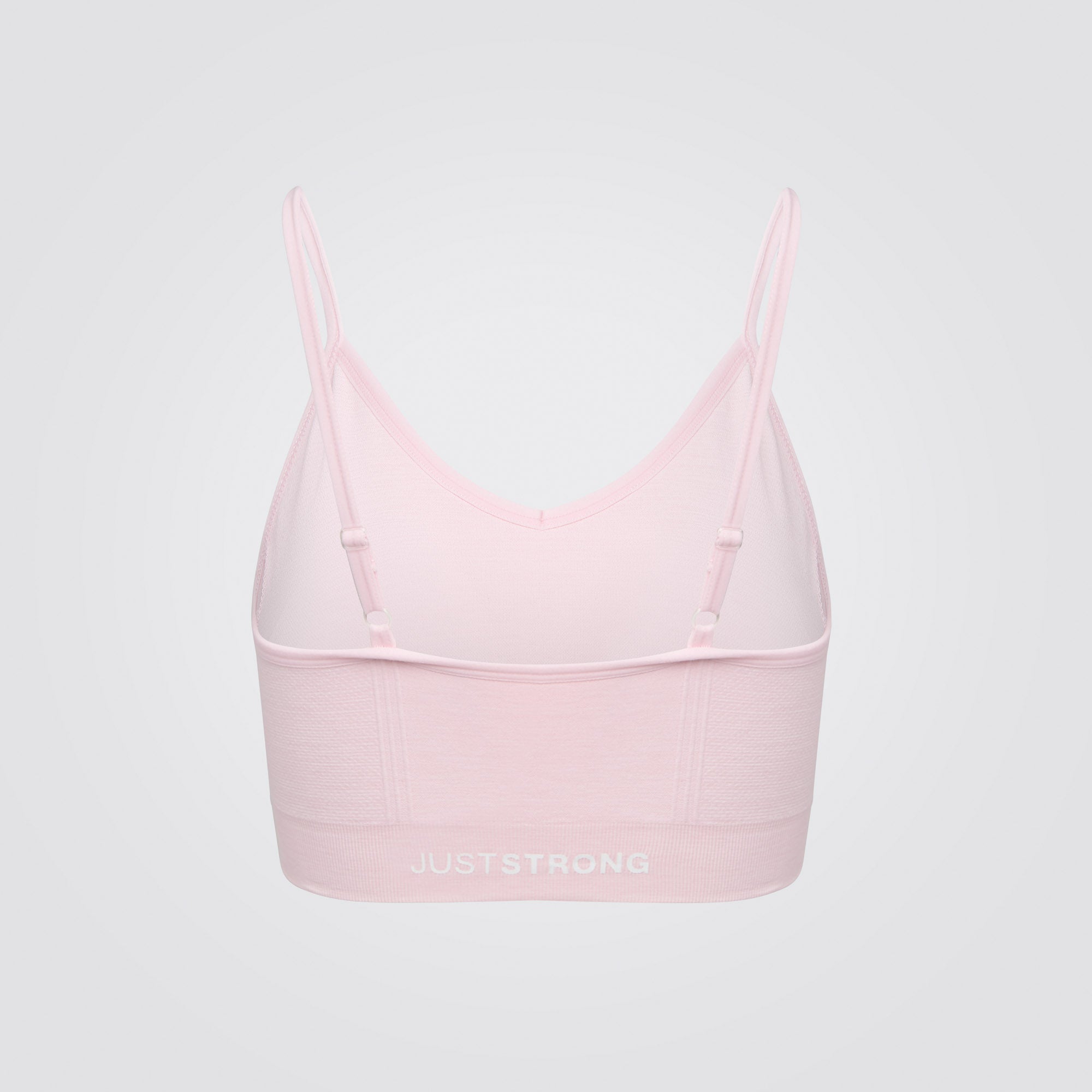 Light Pink Melange Recycled Seamless Sports Bra