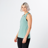 Moss Green Marl Athletic Lift Your Game Tank