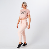 Pearl Pink Cropped Team Graphic Tee