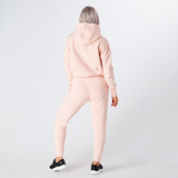 Pearl Pink Marl Relax Cropped Hoodie