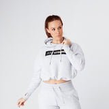 Polar Marl Relax Cropped Hoodie