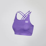 Smooth Purple Strap Back Crop Top