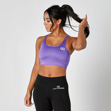 Smooth Purple Strap Back Crop Top